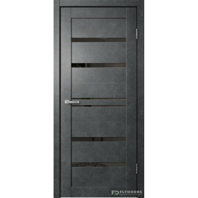 Межкомнатная дверь BARN B01 (Бетон тёмный)