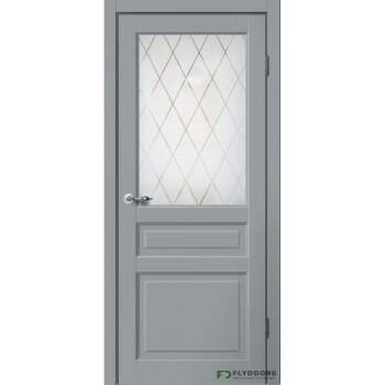 Межкомнатная дверь C03 ПО (Эмалит Серый)   