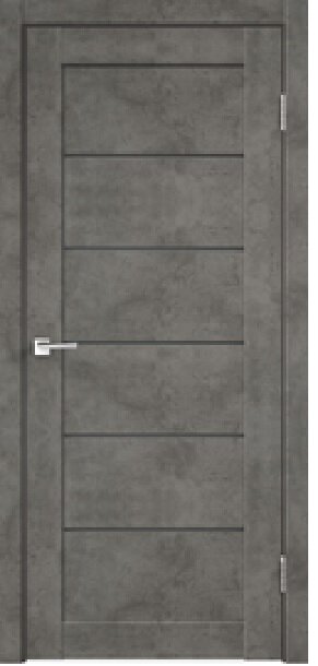 Межкомнатная дверь LOFT 1 ( Бетон тёмно-серый )   