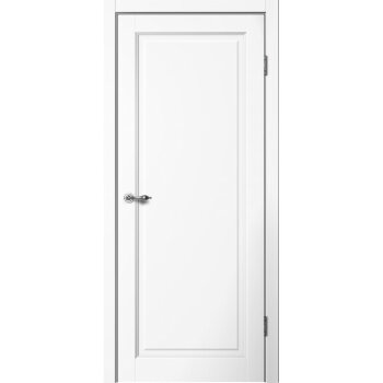 Межкомнатная дверь C06 ПГ (Эмалит Белый)  