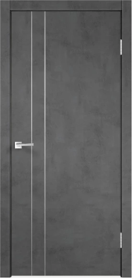 Межкомнатная дверь TECHNO М 2  ( Муар Тёмно-Серый ) 