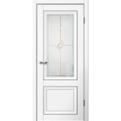 Межкомнатная дверь М01 ПО (Белый)    