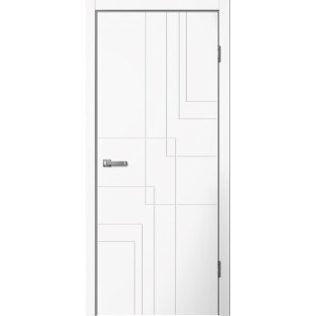 Межкомнатная дверь LINE03 (Белый)    