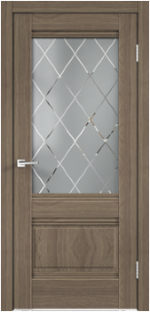 Межкомнатная дверь ALTO 2V ( Орех Американский Морёный) ) 