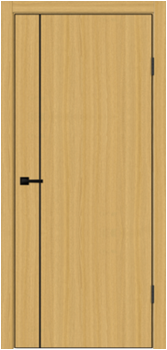 Межкомнатная дверь TECHNO MV1 (Орех Американский Соломенный)